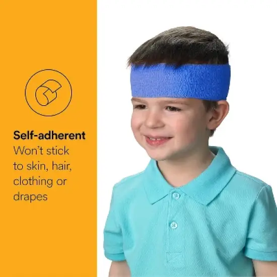 3M 1582B Coban Self-Adherent Wrap 2 in. x 5 yd. - Blue (One Roll) image {3}