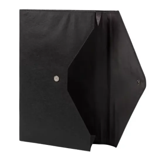 Smead Soft Touch Cloth Expanding File, 2" Expansion, Magnetic Closure, Tabloid Size, Black (70923) image {5}