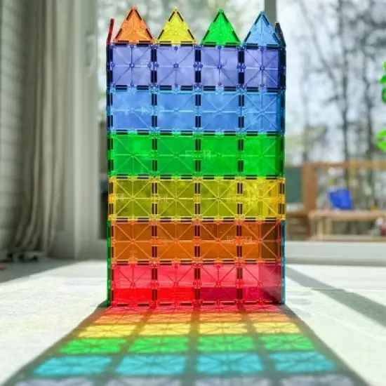 MAGNA-TILES Clear Colors 74pc Set image {2}