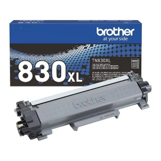 Brother TN830XL Black High Yield Toner Cartridge Print Up to 3 000 Pages (TN830XL) image {1}