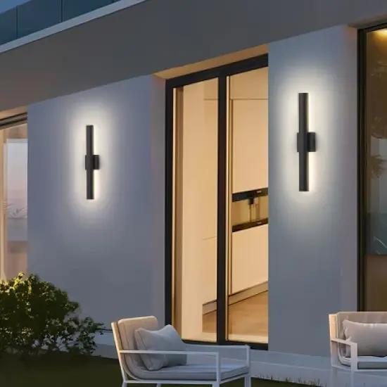 LamQee Aluminum Long Outdoor Wall Light Integrated LED Waterproof Linear Modern Exterior Lighting Fixtures Wall Mount Outside Sconce image {10}