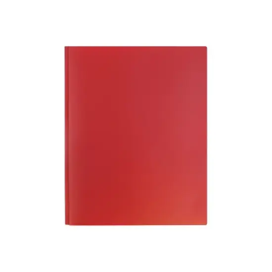JAM Paper Plastic Two-Pocket School POP Folders w/Metal Prongs Clasps Red 382ECREDD image {4}