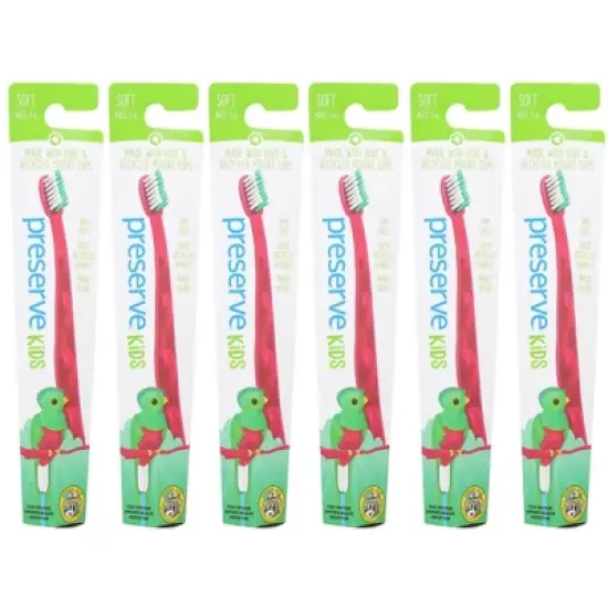 Preserve Kids Soft Bristle Red Toothbrush - 6 ct image {5}