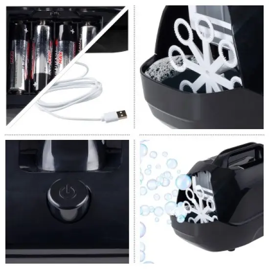 Portable Bubble Machine - High Output 2-Speed Blower Creates Bubbles by Toy Time image {3}