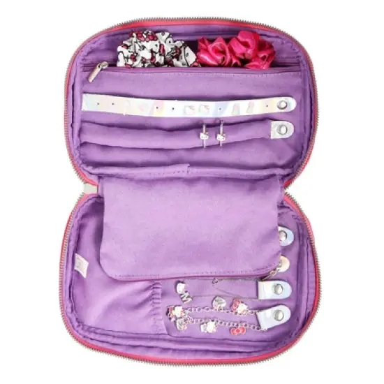 Sanrio Hello Kitty Nylon Jewelry Organizer Storage with Zip Closure - Officially Licensed Authentic image {3}