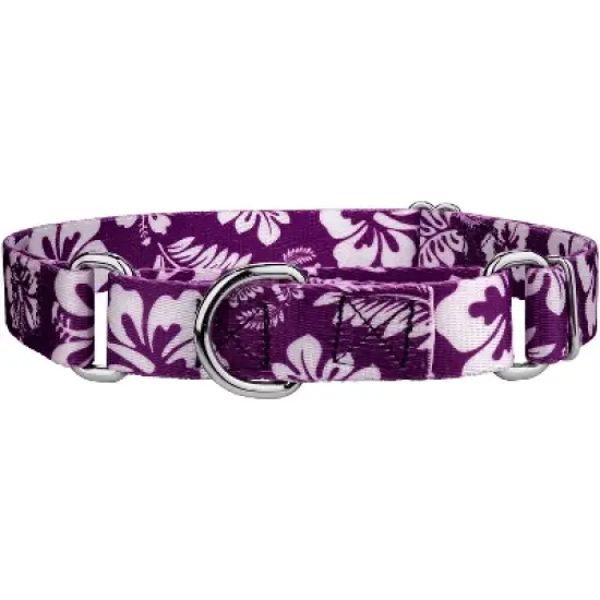 Country Brook Design - Purple Hawaiian Martingale Dog Collar image {2}