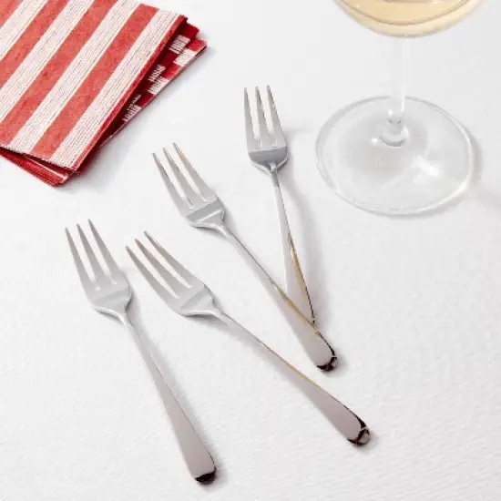 4pc Harrington Mirrored Cocktail Fork Set - Threshold&trade; image {1}