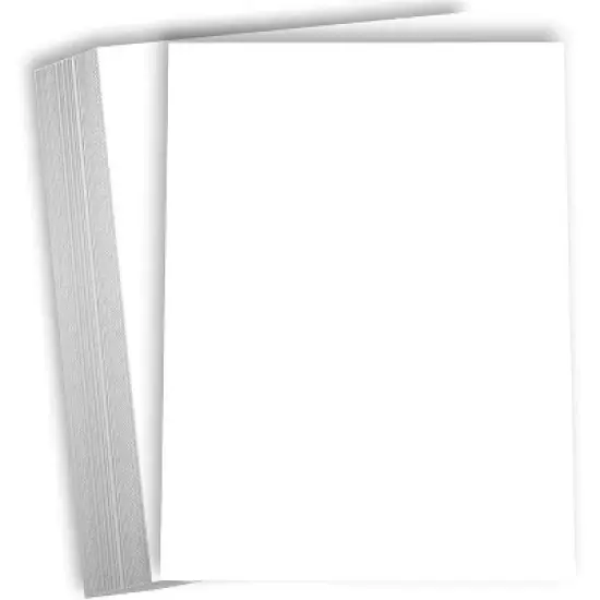 Hamilco White Cardstock - 8 x 10" Blank 65 lb Cover Card Stock - 50 Pack image {6}