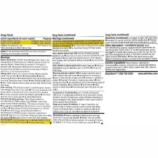 Arthriten Pain Reliever Speed Caps Size Max Strength, 28 Ct image {4}