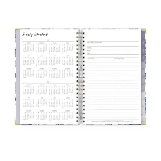 Ivory Paper Co 2024 Planner 8"x5" Weekly/Monthly Wirebound Mariposas image {6}