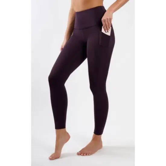 90 Degree by Reflex Womens Interlink High Waist Ankle Legging with Back Curved Yoke image {16}
