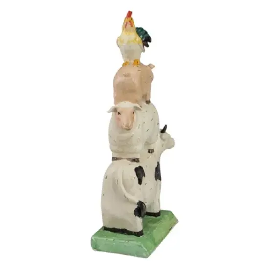 Northlight 11.5" Stacked Polyresin Farm Animals Outdoor Garden Statue image {4}
