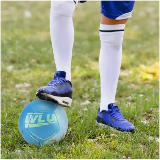 LVL UP Rigore Performance Deflated Soccer Ball Bundle Includes a Pump and Needle image {6}
