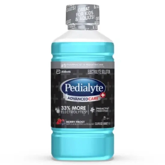 Pedialyte AdvancedCare Plus Electrolyte Solution Hydration Drink - Berry Frost - 33.8 fl oz image {9}