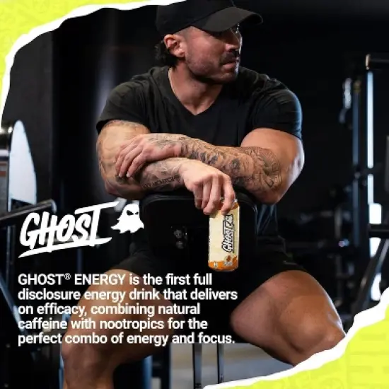 Ghost Energy Orange Cream Energy Drink - 16 fl oz Can image {5}