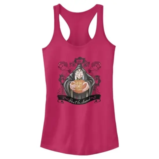 Junior's Snow White and the Seven Dwarves Evil Queen Pumpkin Racerback Tank Top image {6}
