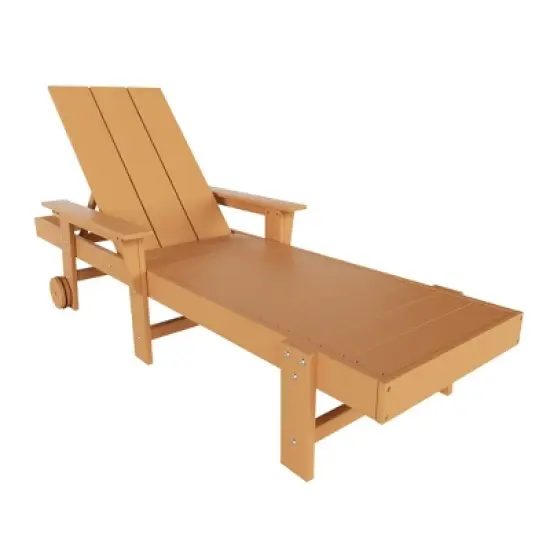 WestinTrends Ashore Modern Reclining Chaise Lounge With Arms & Wheels image {18}