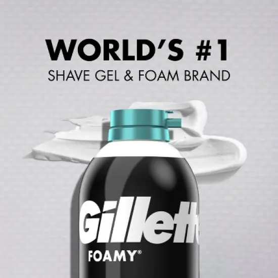 Gillette Foamy Men's Sensitive Shave Foam - 14.9oz image {7}