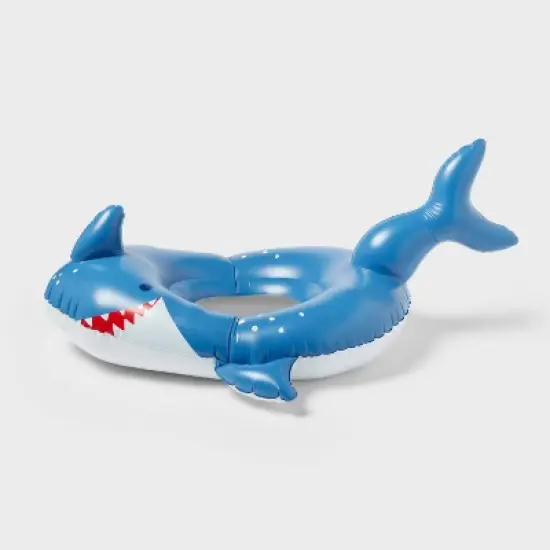 Shark Float - Sun Squad&trade;: PVC Novelty Pool Toy, 183 lbs Capacity image {2}