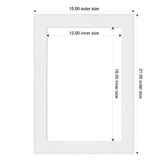 Amanti Art Vanity White Narrow Framed Dry Erase Magnetic Board image {4}