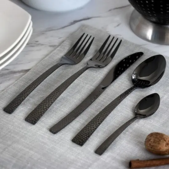 Megachef Baily 20 Piece Flatware Utensil Set, Stainless Steel Silverware Metal Service for 4 image {4}