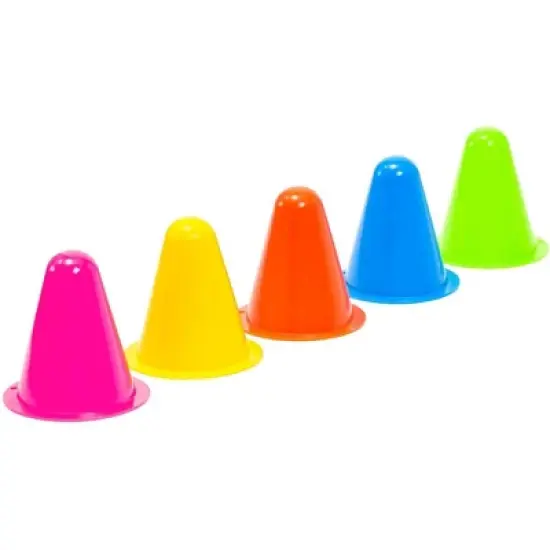 Juvale 50 Pack Mini Cones for Classroom, Small Sports Markers for Soccer, Playground - 3 inches image {7}