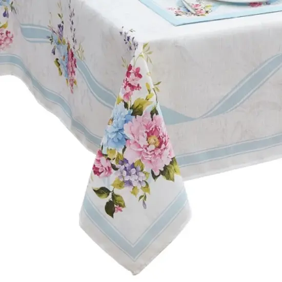 Rose Cottage Engineered Tablecloth - Elrene Home Fashions image {1}