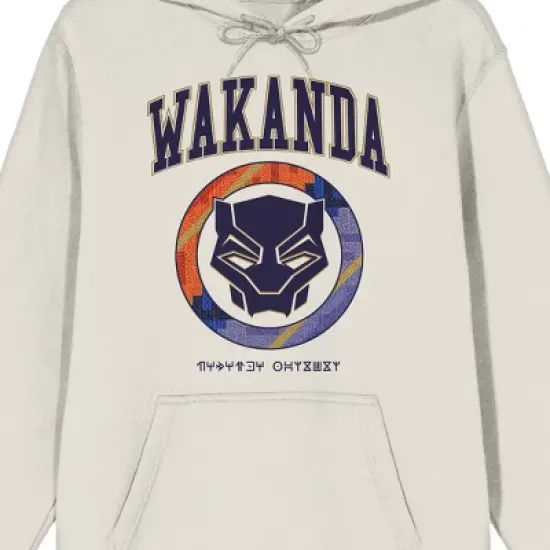 Black Panther Wakanda Forever Hero Icon Men's Sand Sweatshirt image {1}