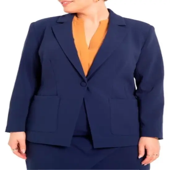 ELOQUII Women&rsquo;s Plus Size The 365 Suit Patch Pocket Blazer image {4}