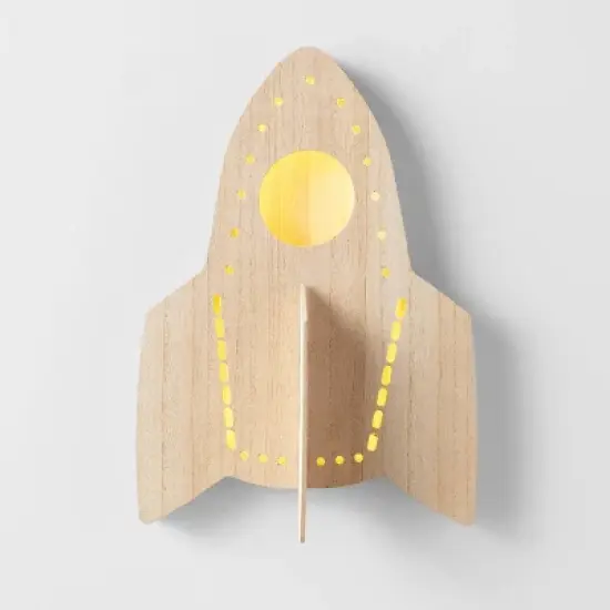 Rocket Wood Lit Kids' Wall Decor - Pillowfort&trade; image {4}