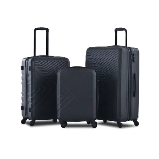 Spinner Suitcase Set with TSA Lock and Organizer Interior ABS Hardshell 3 Piece Luggage - Cuddlewood image {7}