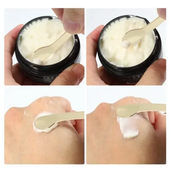 Unique Bargains Hangable Wide Handle Mini Makeup Cosmetic Spoon 2 Pcs image {4}