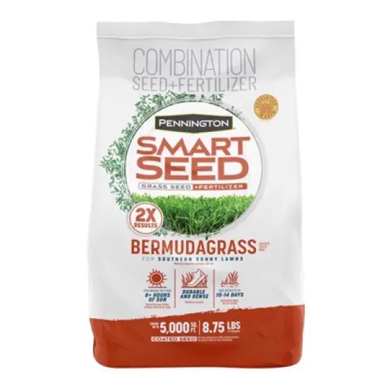 Pennington Smart Seed Bermuda Grass Full Sun Grass Seed and Fertilizer 8.75 lb image {1}