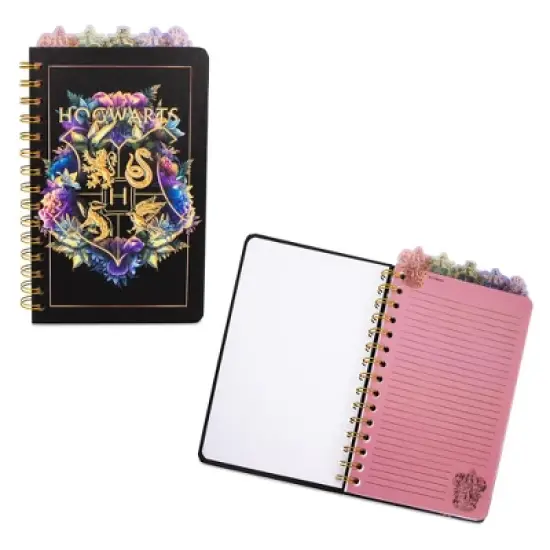 Silver Buffalo Harry Potter Hogwarts Crests 5-Tab Spiral Notebook Journal image {7}