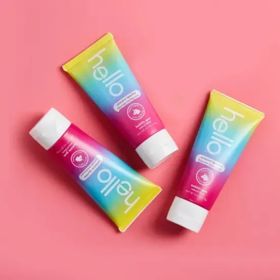 hello Kids' Unicorn Sparkle Bubble Gum Fluoride Toothpaste - 4.2oz/3pk image {6}
