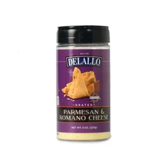 DeLallo Grated Parmesan-Romano Cheese Blend, 8 oz Container, (3 Pack) image {3}