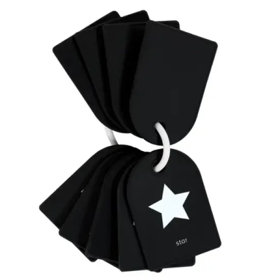 Hudson Baby Infant and Toddler High Contrast Flash Cards, Black White, One Size image {1}