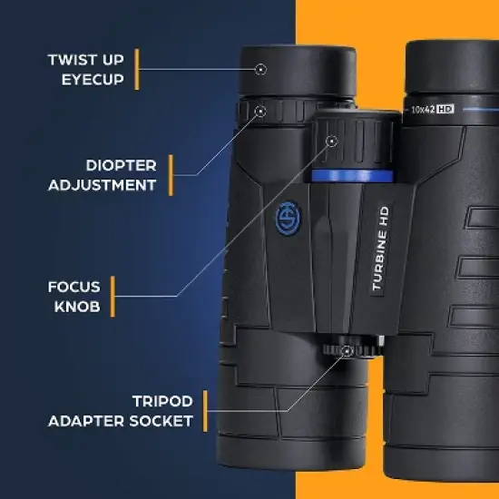 TSO Turbine 10x42 Roof Binocular image {2}