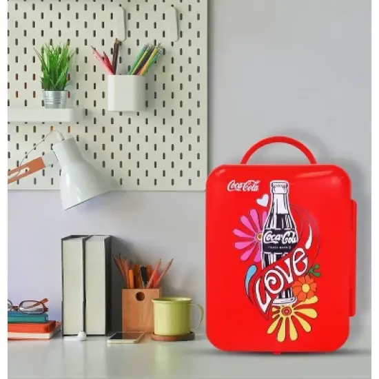 Coca-Cola Love 1971 Series 4L Cooler/Warmer 12V DC 110V AC Mini Fridge image {2}