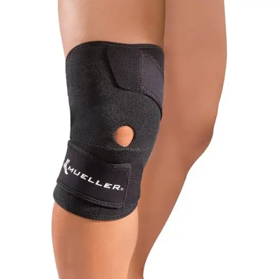 Mueller Wraparound Knee Support Brace - Black image {2}
