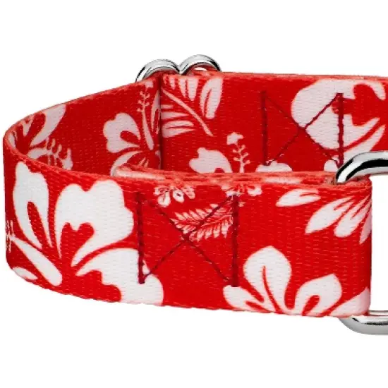 Country Brook Petz - Red Hawaiian Martingale Dog Collar image {3}
