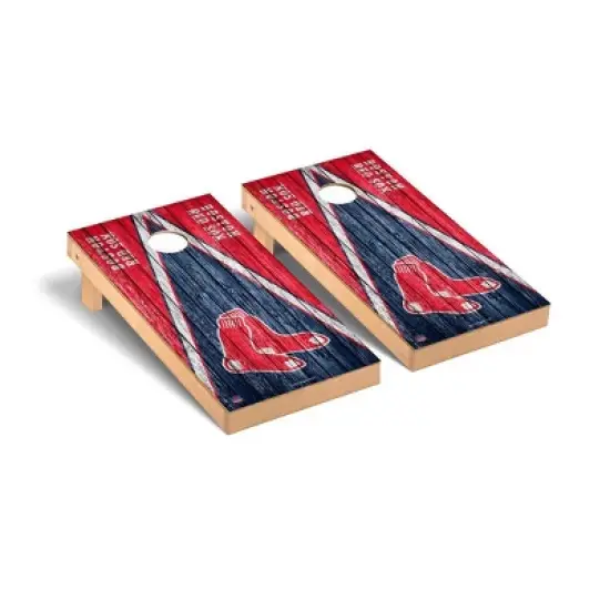 MLB Boston Red Sox Premium Cornhole Board Triangle Weathered Version image {1}