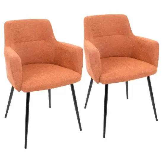 Set of 2 Andrew Contemporary Dining Accent Chairs - Lumisource image {10}