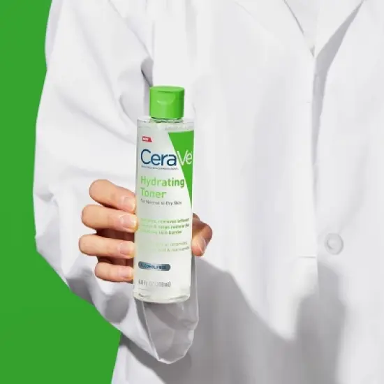 CeraVe Hydrating Toner for Face, Alcohol Free Facial Toner for Normal to Dry Skin - 6.8 fl oz image {8}