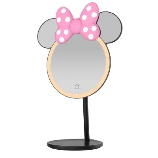 Impressions Vanity Minnie Mouse Bowtiful LED Tabletop Makeup Mirror image {3}