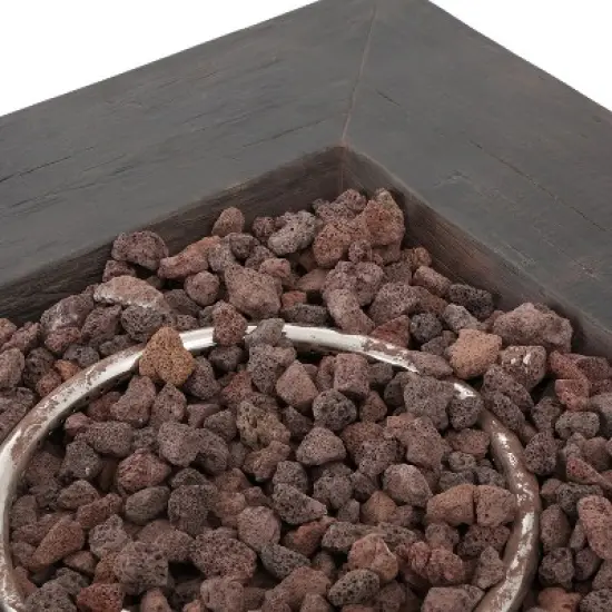 GDFStudio Vlippu Outdoor 40,000 BTU Lightweight Concrete Square Fire Pit image {5}