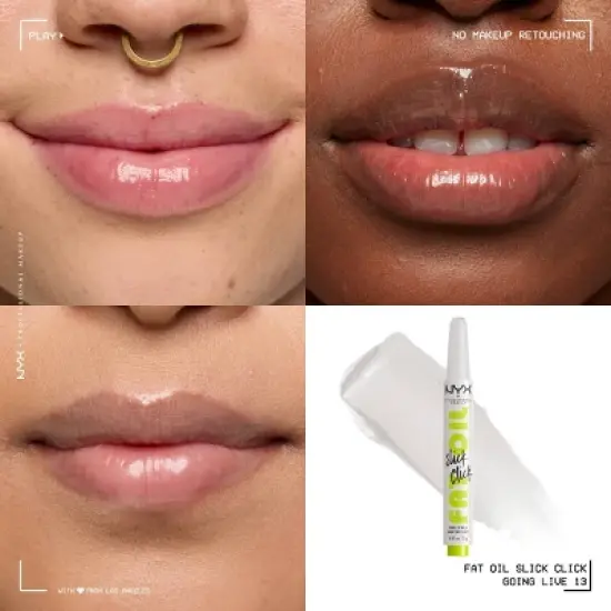 NYX Professional Makeup Fat Oil Slick Click Tinted Lip Balm - Going Live - 0.07oz image {2}