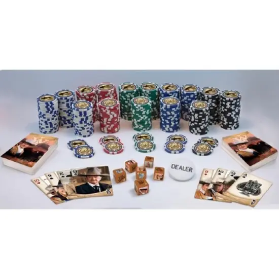 MasterPieces Casino 300 Piece Collectible Poker Chips Set - John Wayne Theme image {1}