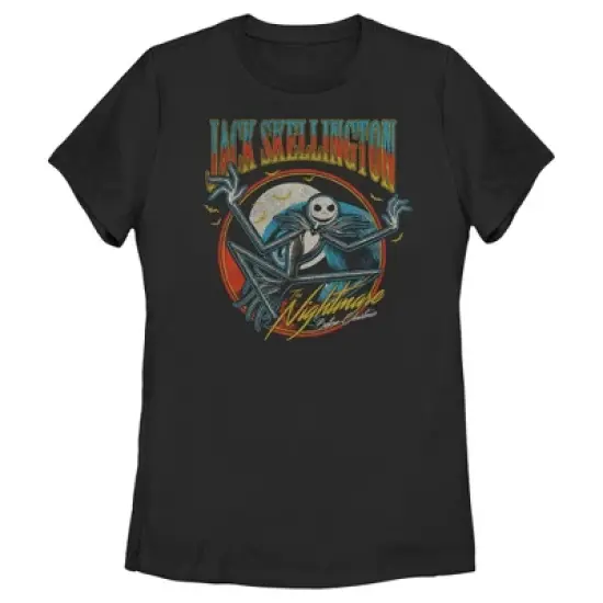 Women's The Nightmare Before Christmas Retro Jack Skellington T-Shirt image {3}