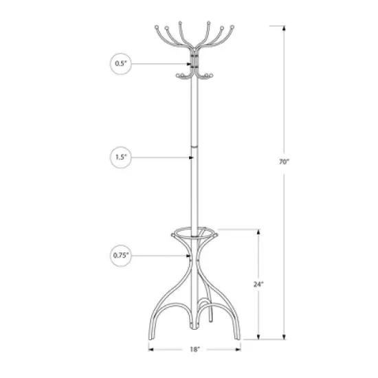 Coat Rack with Umbrella Holder  - EveryRoom image {3}